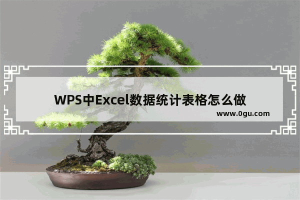 WPS中Excel数据统计表格怎么做