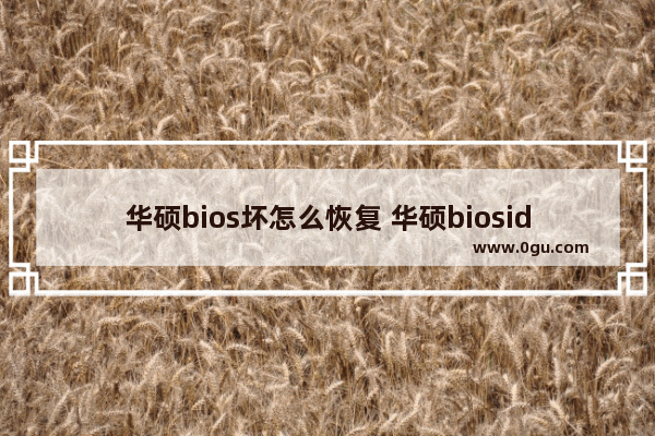 华硕bios坏怎么恢复 华硕bioside