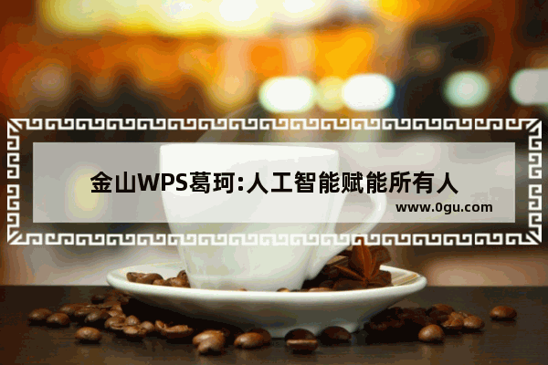 金山WPS葛珂:人工智能赋能所有人