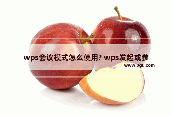 wps会议模式怎么使用? wps发起或参与会议的教程