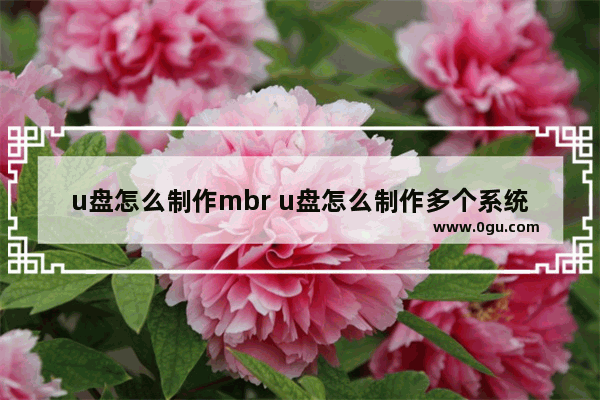 u盘怎么制作mbr u盘怎么制作多个系统