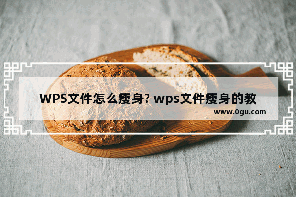 WPS文件怎么瘦身? wps文件瘦身的教程