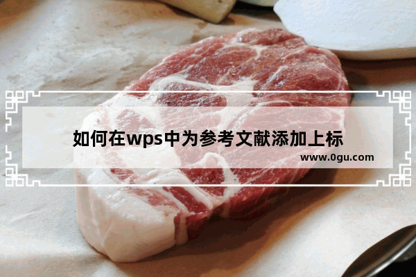 如何在wps中为参考文献添加上标