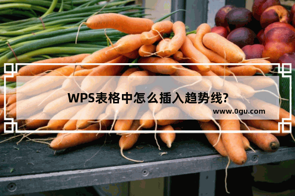 WPS表格中怎么插入趋势线?