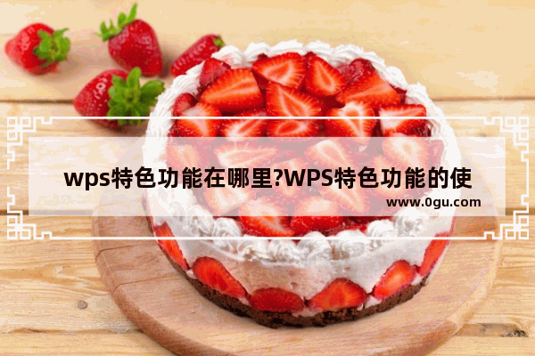 wps特色功能在哪里?WPS特色功能的使用方法