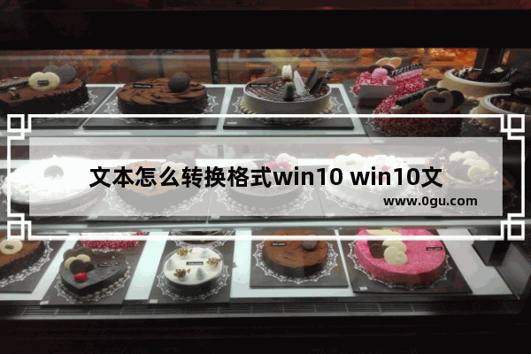 文本怎么转换格式win10 win10文本文档怎么变成文件