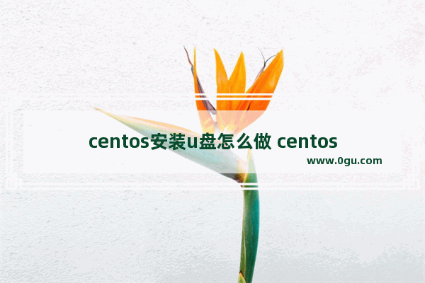 centos安装u盘怎么做 centos用u盘安装