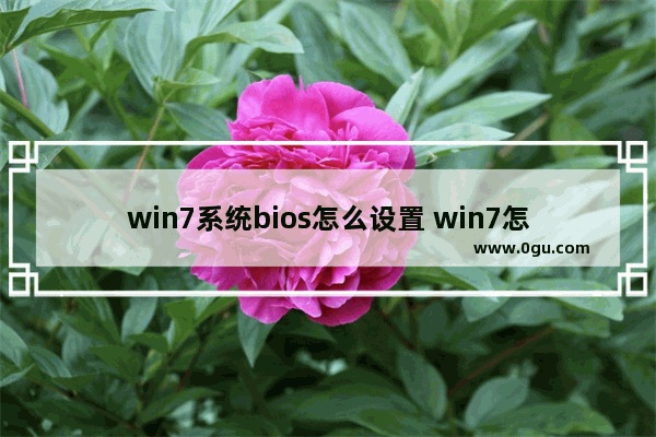 win7系统bios怎么设置 win7怎么设置bios启动选项