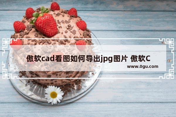 傲软cad看图如何导出jpg图片 傲软CAD看图将图纸保存为图片的方法