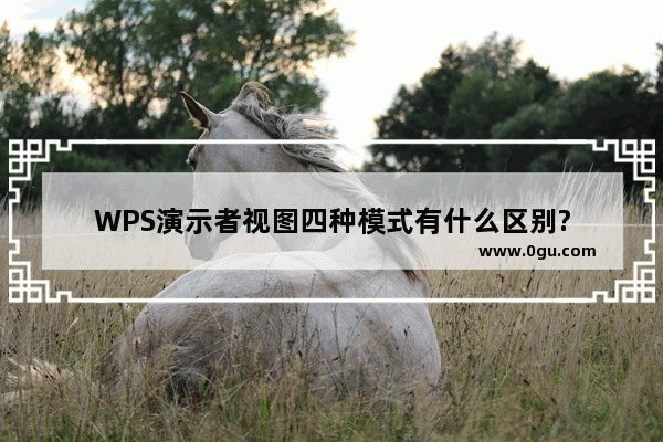 WPS演示者视图四种模式有什么区别?