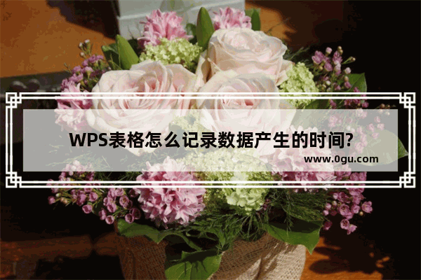 WPS表格怎么记录数据产生的时间?