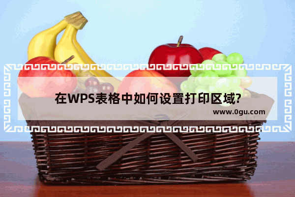 在WPS表格中如何设置打印区域?