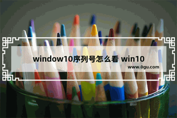 window10序列号怎么看 win10序列号查看