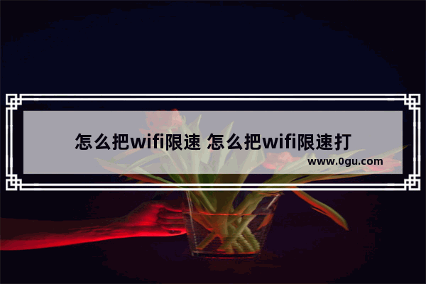 怎么把wifi限速 怎么把wifi限速打开