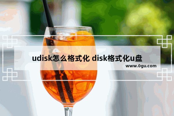 udisk怎么格式化 disk格式化u盘