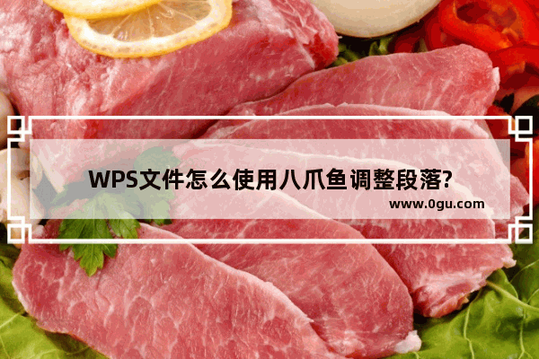 WPS文件怎么使用八爪鱼调整段落?