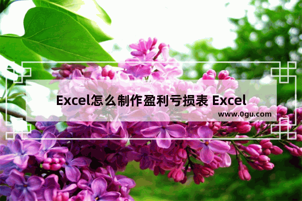 Excel怎么制作盈利亏损表 Excel制作盈利亏损表的方法