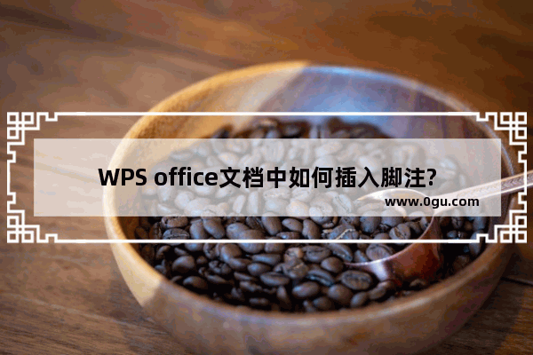 WPS office文档中如何插入脚注?