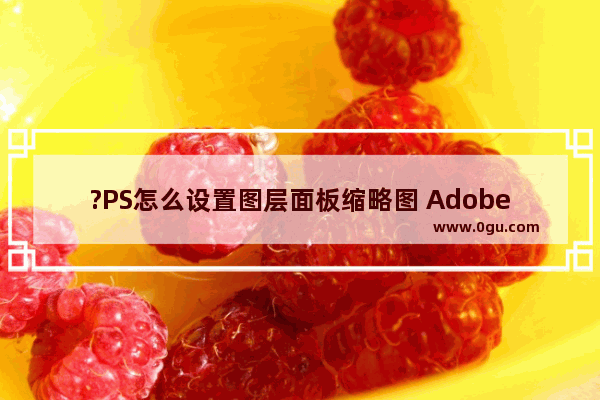 ?PS怎么设置图层面板缩略图 Adobe Photoshop调出图层面板的缩略图的方法教程