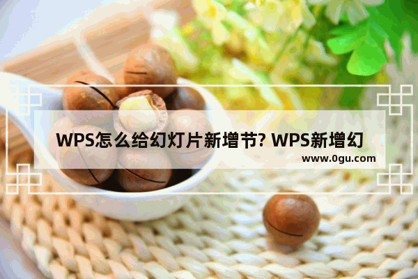 WPS怎么给幻灯片新增节? WPS新增幻灯片的教程