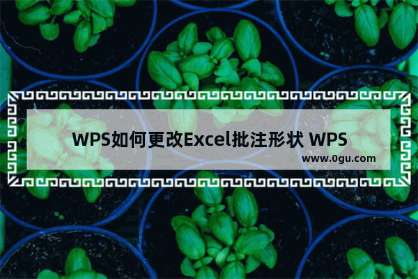 WPS如何更改Excel批注形状 WPS Excel修改批注形状的方法