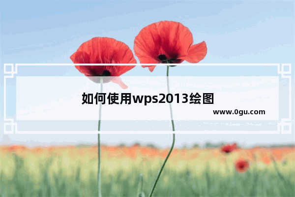 如何使用wps2013绘图