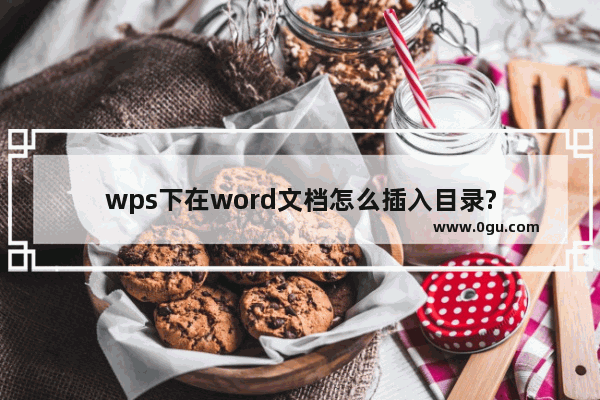 wps下在word文档怎么插入目录?