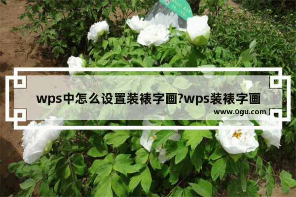 wps中怎么设置装裱字画?wps装裱字画的详细教程