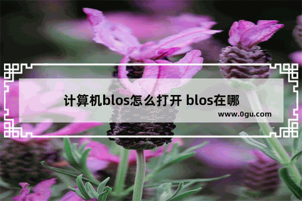 计算机blos怎么打开 blos在哪