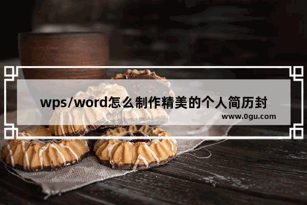 wps/word怎么制作精美的个人简历封面？