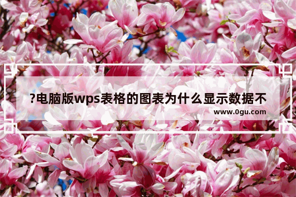 ?电脑版wps表格的图表为什么显示数据不齐全