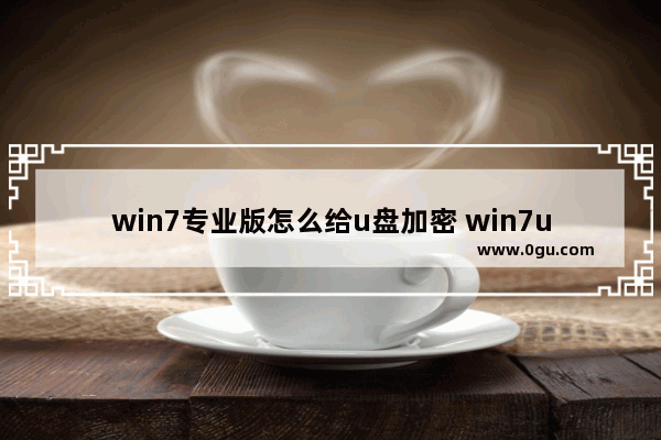 win7专业版怎么给u盘加密 win7u盘加密码怎么设置