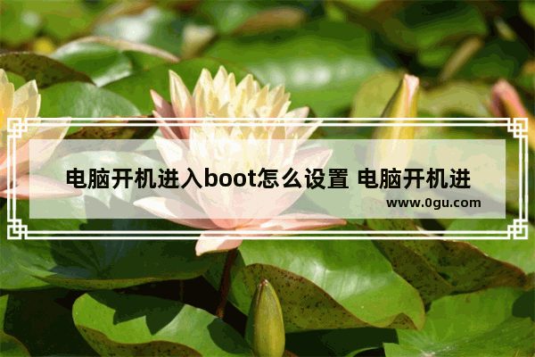 电脑开机进入boot怎么设置 电脑开机进入boot怎么设置的