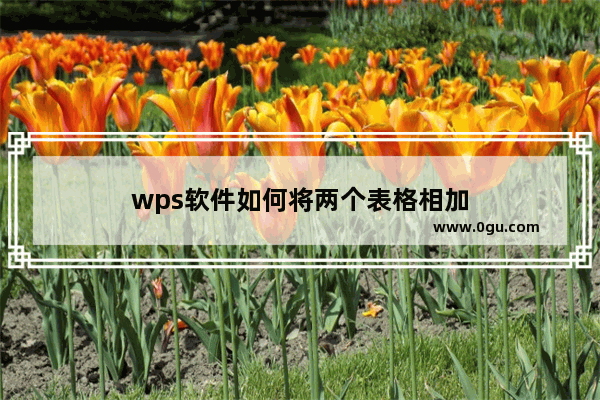 wps软件如何将两个表格相加