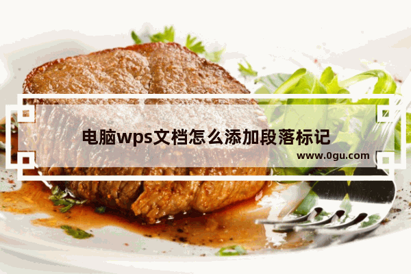 电脑wps文档怎么添加段落标记