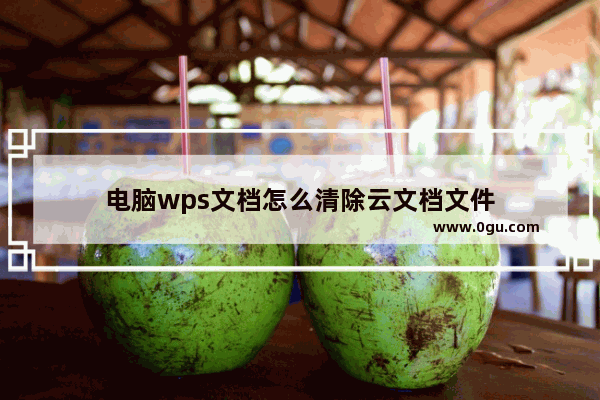 电脑wps文档怎么清除云文档文件