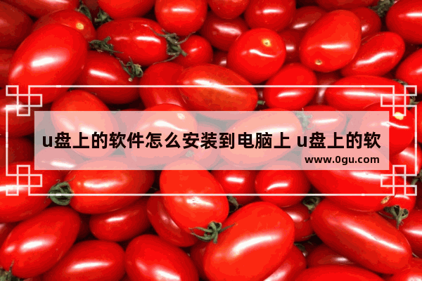 u盘上的软件怎么安装到电脑上 u盘上的软件怎样安装到电脑上