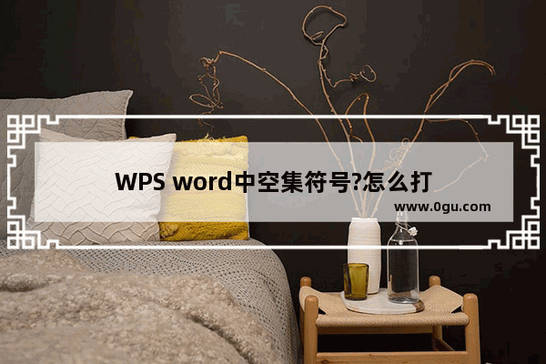 WPS word中空集符号?怎么打