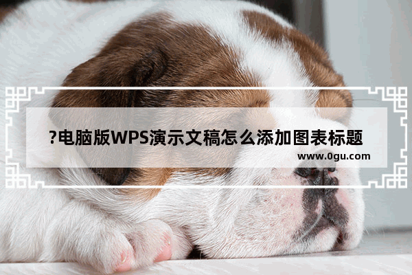 ?电脑版WPS演示文稿怎么添加图表标题