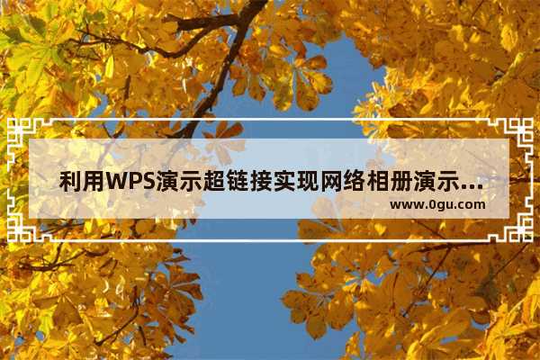 利用WPS演示超链接实现网络相册演示效果