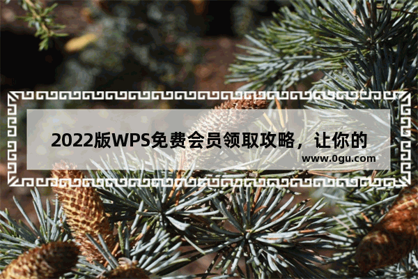 2022版WPS免费会员领取攻略，让你的WPS更好用