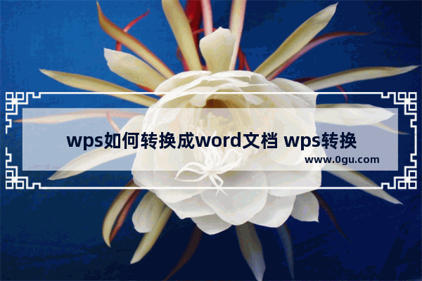 wps如何转换成word文档 wps转换成word两种简便方法介绍