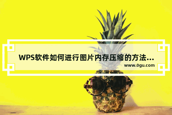 WPS软件如何进行图片内存压缩的方法教学