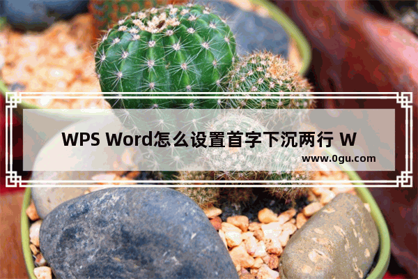 WPS Word怎么设置首字下沉两行 WPS Word设置首字下沉两行的方法