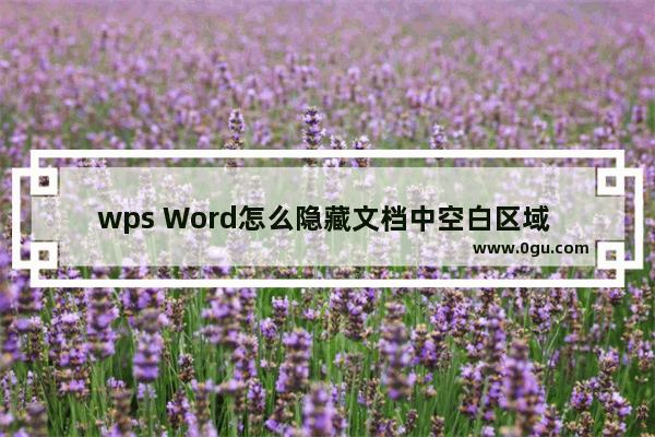 wps Word怎么隐藏文档中空白区域 wps Word隐藏文档中空白间隙的方法