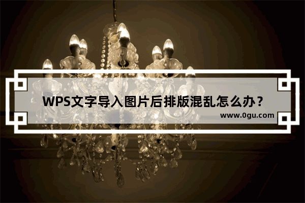 WPS文字导入图片后排版混乱怎么办？