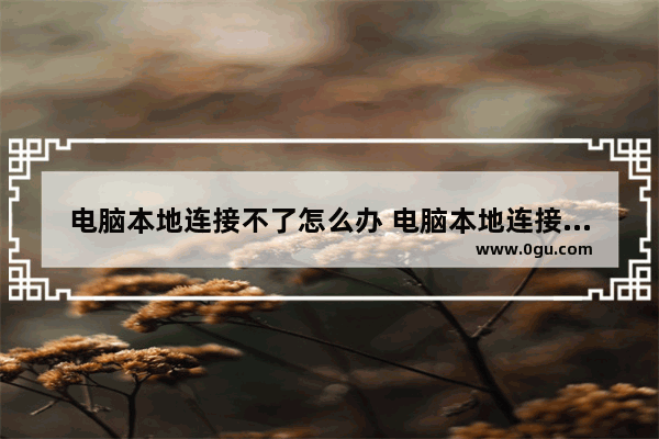 电脑本地连接不了怎么办 电脑本地连接没反应