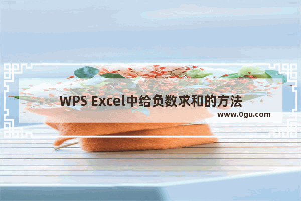 WPS Excel中给负数求和的方法