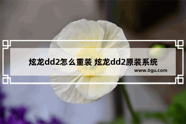 炫龙dd2怎么重装 炫龙dd2原装系统