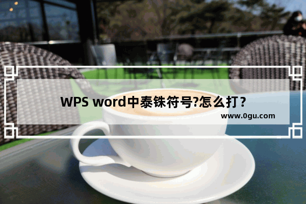 WPS word中泰铢符号?怎么打？